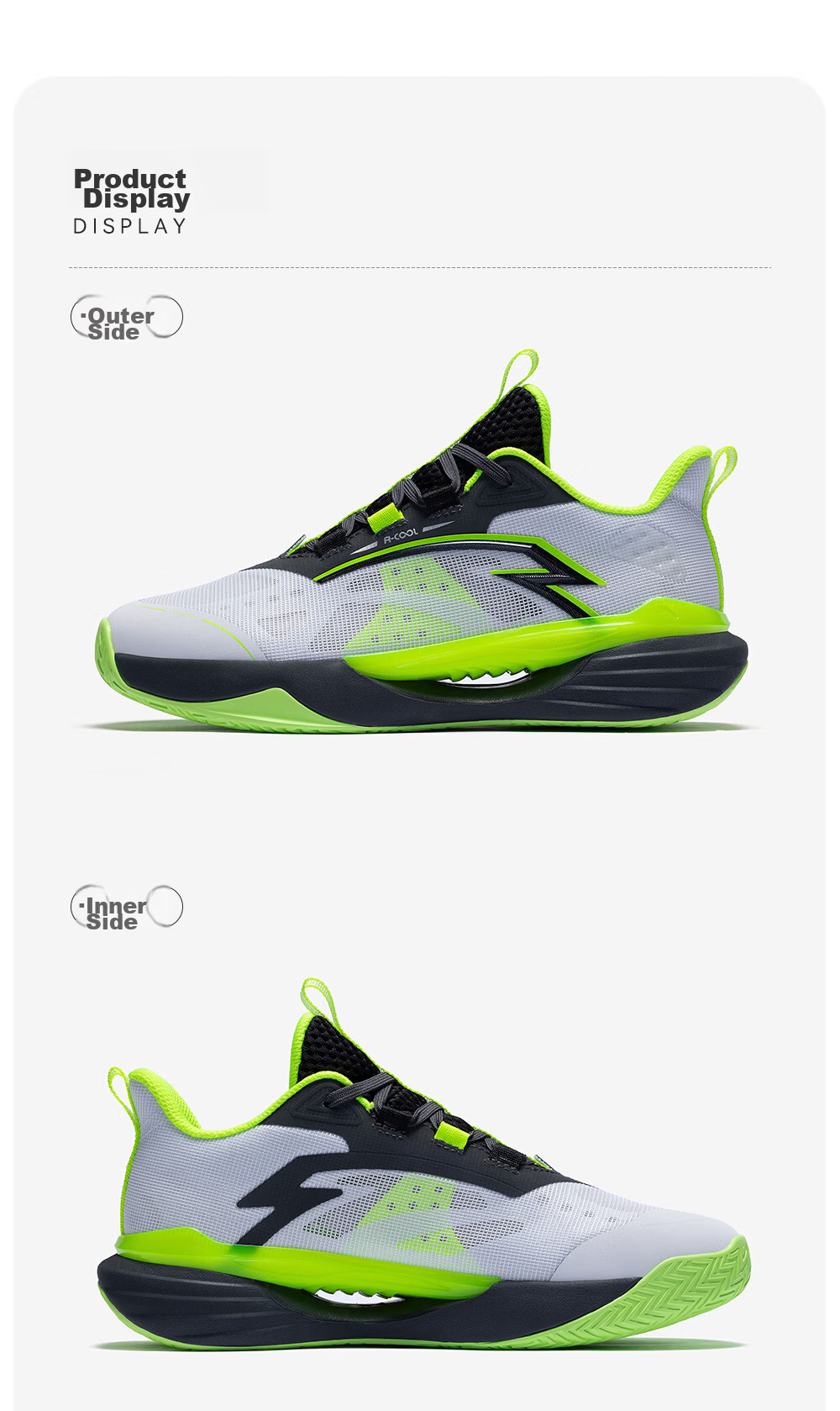 Anta Kids Boys Sports Shoes Big Kids 2026 Summer Mesh Breathable Performance Wind Tunnel Basketball Shoes A12621105 40